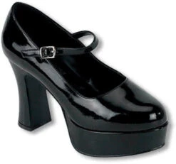 Mary Janes Pumps Schwarz Gr. 36/37