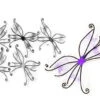 Schmetterlingsflügel Violett -FaschingFreude Verkäufe 18040 schmetterlingsfluegel violettfeen fluegel violettkinderfeen fluegel faschingsfluegelviolette zauber feen fluegelspider fairy wings