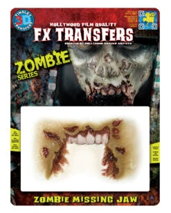 3D FX Transfer Tattoo Wunde Zombie Kiefer
