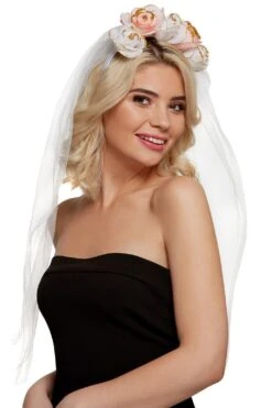 Floraler Haarreif Mit Schleier