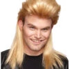 Vokuhila Perücke Blond -FaschingFreude Verkäufe 80er jahre vokuhila peruecke redneck peruecke faschings peruecke 28056