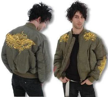 Olivgrüne Muai Bomber Jacke L 3 Olivgrüne Muai Bomber Jacke L