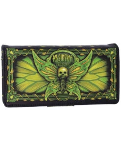 Absinthe Geldbeutel - La Fee Verte Grüne Fee -FaschingFreude Verkäufe absinthe la fee verte gruene fee geldboerse absinthe la fee verte green fairy embossed purse gothic geldbeutel 53937 3