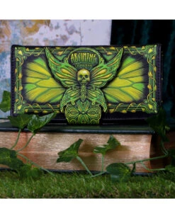 Absinthe Geldbeutel - La Fee Verte Grüne Fee -FaschingFreude Verkäufe absinthe la fee verte gruene fee geldboerse absinthe la fee verte green fairy embossed purse gothic geldbeutel 53937 7