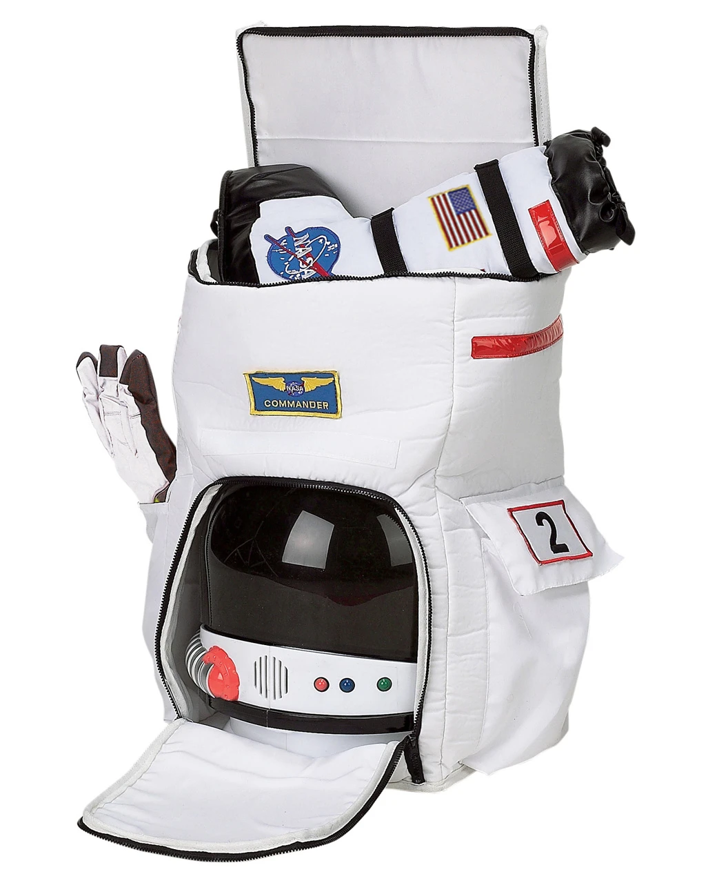 Weißer Astronauten Rucksack 4 Weißer Astronauten Rucksack – Bild 2