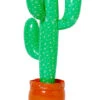 Grüner, Aufblasbarer Vinyl Kaktus