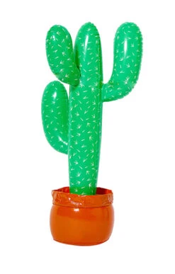 Grüner, Aufblasbarer Vinyl Kaktus