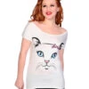 Sommershirt Cat Face -FaschingFreude Verkäufe banned katzen shirt cat tshirt banned gothic fashion 660566