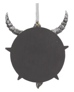 Baphomet Christbaumkugel 9,5cm -FaschingFreude Verkäufe baphomet weihnachtskugel baphomet christbaumkugel baphomet hanging ornament gothic schmuck 51108 04
