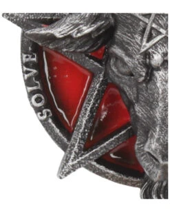 Baphomet Christbaumkugel 9,5cm -FaschingFreude Verkäufe baphomet weihnachtskugel baphomet christbaumkugel baphomet hanging ornament gothic schmuck 51108 05