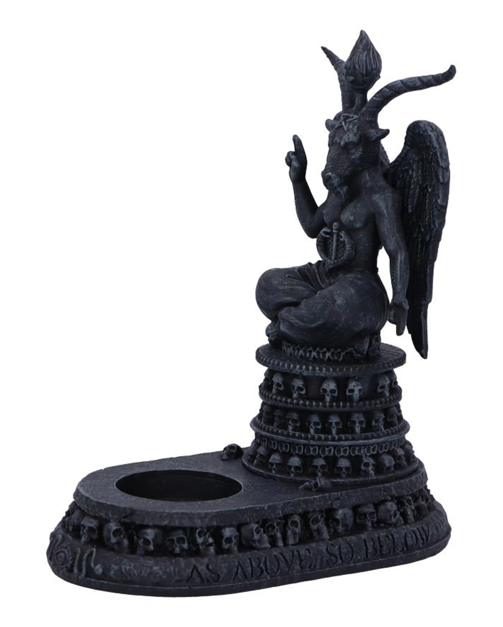 Baphomet's Hingabe Teelicht Halter 17cm 4 Baphomet's Hingabe Teelicht Halter 17cm – Bild 2
