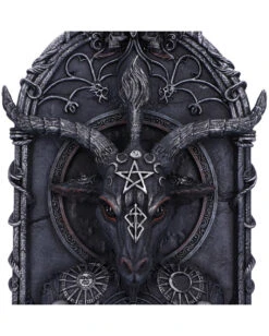 Baphomet's Invocation Wandbild 30,5cm -FaschingFreude Verkäufe baphomets invocation wandbild baphomets invocation wall plaque gothic deko 54568 05