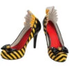 Bienen Schuhe Mit Schleife -FaschingFreude Verkäufe bienen schuhe mit schleife bienen high heels biene maja verkleidungs accessoires bumblebee shoes 660311