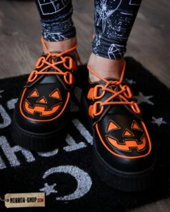 Schwarze Jack O'lantern Trick Or Treat Schuhe -FaschingFreude Verkäufe black orange