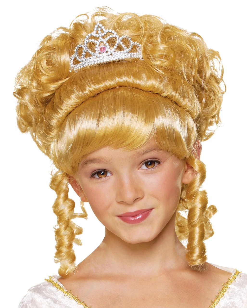 Blonde Märchenprinzessin Kinderperücke 3 Blonde Märchenprinzessin Kinderperücke