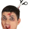 Halloween Haarreif Mit Blutiger Schere -FaschingFreude Verkäufe blutige scherei m kopf an haarreif 37978