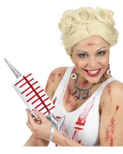 Große Spritzen Handtasche -FaschingFreude Verkäufe blutige spritze handtasche grosse spritzen handtasche bloody syringe hand bag kostuemzubehoer halloween handtasche 36998 02 1