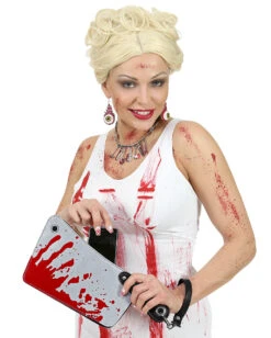 Blutiges Beil Handtasche -FaschingFreude Verkäufe blutiges beil handtasche blutiges metztgerbeil handtasche bloody meat cleaver handbag 36560 03