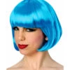 Neonblauer Pagenkopf -FaschingFreude Verkäufe bob peruecke neonblau pagenkopf damenperuecke knallig sassy wig blue 25875