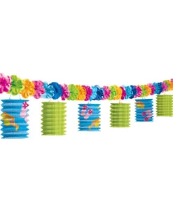 Bunte Laternen Girlande