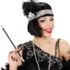 Flapper Stirnband -FaschingFreude Verkäufe charleston stirnband flapper kopfschmuck 20er jahre verkleidungs accessoires 20s kostuem zubehoer 8801955