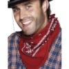 Rotes Bandana -FaschingFreude Verkäufe cowboy halstuch rot quadratsiches bandana fuer vielseitige faschingskostueme 23939
