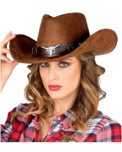 Dallas Cowboyhut Braun In Wildlederoptik -FaschingFreude Verkäufe cowboyhut braun in wildlederoptik brown dallas cowboy hat faschings und mottoparty kostuem huete und zubehoer 51873 2