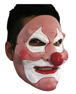 Verrückter Clown Halbmaske