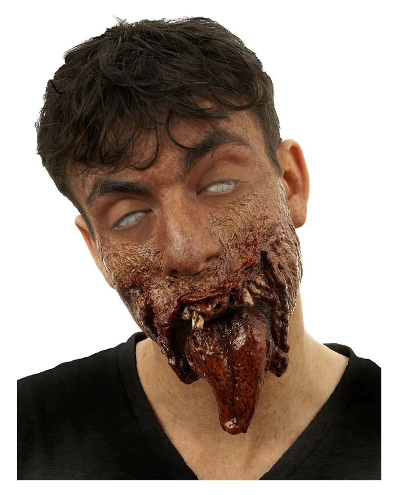 Verfaulter Unterkiefer Latexapplikation 3 Verfaulter Unterkiefer Latexapplikation