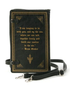 Vintage Dracula Buch Handtasche -FaschingFreude Verkäufe dracula buch handtasche halloween gothic zubehoer dracula book handbag 53494 4