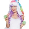 Regenbogen Einhorn Kapuze Mit Pom Poms -FaschingFreude Verkäufe einhorn kapuze mit pom pom einhorn muetze einhorn kostuem 28035