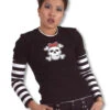 Emo Punk Teenie Pullover 1 Emo Punk Teenie Pullover -FaschingFreude Verkäufe emo punk pullover gothic pullover gestreifter pullover punk shirt gothic shirt go815