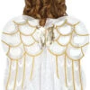 Weiß-goldene Engelsflügel -FaschingFreude Verkäufe engels fluegel wei gold engelfluegel fuer karneval kostuem zubehoer fuer fasching angel wings 26564