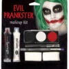 Böser Harlekin Make-up Kit -FaschingFreude Verkäufe evil prankster makeup kit halloween schmink set killer clown schmink set 25727