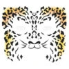 Gesichtstattoo Gepard -FaschingFreude Verkäufe face tattoo gepard gesichtstattoo zum aufkleben tier make up 37661 1
