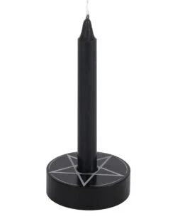 Flacher Pentagramm Kerzenständer -FaschingFreude Verkäufe flacher pentagramm kerzenhalter flat pentagram spell candle holder gothic wohnaccessoire 51165 02