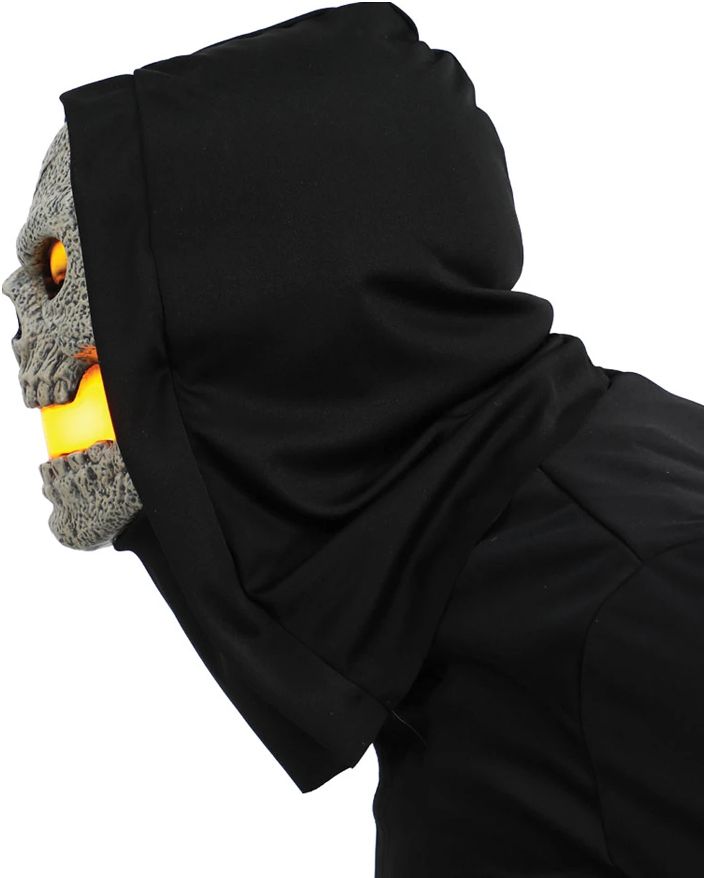 Gelbe Flammen Skull LED Maske 4 Gelbe Flammen Skull LED Maske – Bild 2