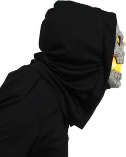 Gelbe Flammen Skull LED Maske 7 Gelbe Flammen Skull LED Maske -FaschingFreude Verkäufe flammen skull led maske gelb flaming skull led mask yellow halloween skelett maske 52683 3