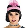 Rosafarbenes Flapper Stirnband -FaschingFreude Verkäufe flapper stirnband rosa kostuem accessoire fuer weibliche 20er jahre fans 22464