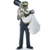 Frankenskull & Braut Statue 20cm -FaschingFreude Verkäufe frankenskull und braut figur gothic wohnungsdeko frankenskull bride and groom decoration 51438