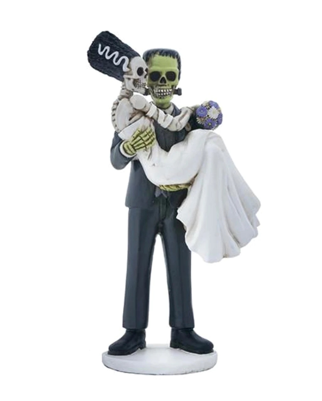 Frankenskull & Braut Statue 20cm 3 Frankenskull & Braut Statue 20cm