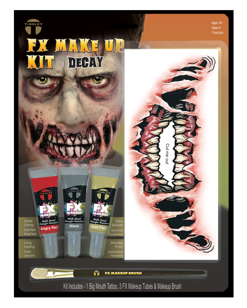 FX Make Up Kit Dämon Mit Klebetattoo 3 FX Make Up Kit Dämon Mit Klebetattoo