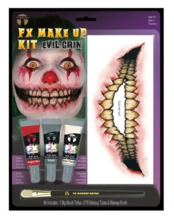 FX Make Up Kit Evil Grin Mit Klebetattoo