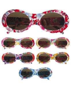 Geblümte Hippie Sonnenbrille