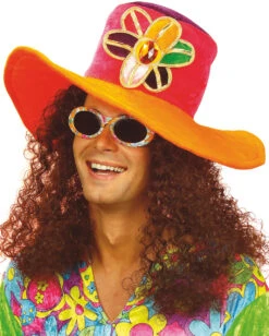 Geblümte Hippie Sonnenbrille -FaschingFreude Verkäufe gebluemte hippie sonnenbrille kostuembrille hippie kostuem zubehoer karnevalsbrille 17259 3