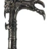 Schwarzer Vampir Gehstock Mit Dämonenknauf -FaschingFreude Verkäufe gehstock mit alien griff gothic spazierstock vampir kostuem zubehoer walking stick 29024