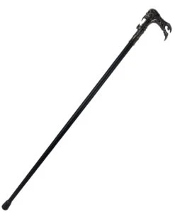 Schwarzer Vampir Gehstock Mit Dämonenknauf 7 Schwarzer Vampir Gehstock Mit Dämonenknauf -FaschingFreude Verkäufe gehstock mit alien griff gothic spazierstock vampir kostuem zubehoer walking stick 29024 3