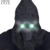 Gesichtslose Maske Mit Grünen Leuchtaugen
