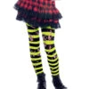 Gestreifte Fetzen Neon Kinderstrumpfhose -FaschingFreude Verkäufe gestreifte fetzen neon leggings zombieleggings punkleggings neon strumpfhose kostuem leggings 19760