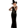 Black Glam Witch Hexenkostümkleid Für Erwachsene 2 Black Glam Witch Hexenkostümkleid Für Erwachsene -FaschingFreude Verkäufe glamorous witch kostuem glamour hexe kostuem halloween witch costume 37298